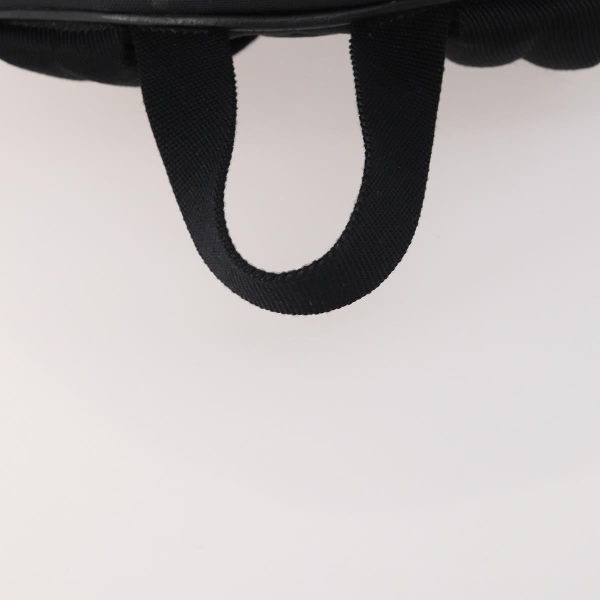 SAINT LAURENT Backpack Canvas Black Silver