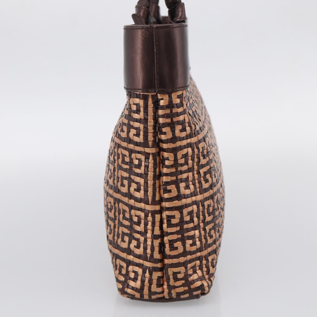 GIVENCHY Tote Bag Leather Brown Gold