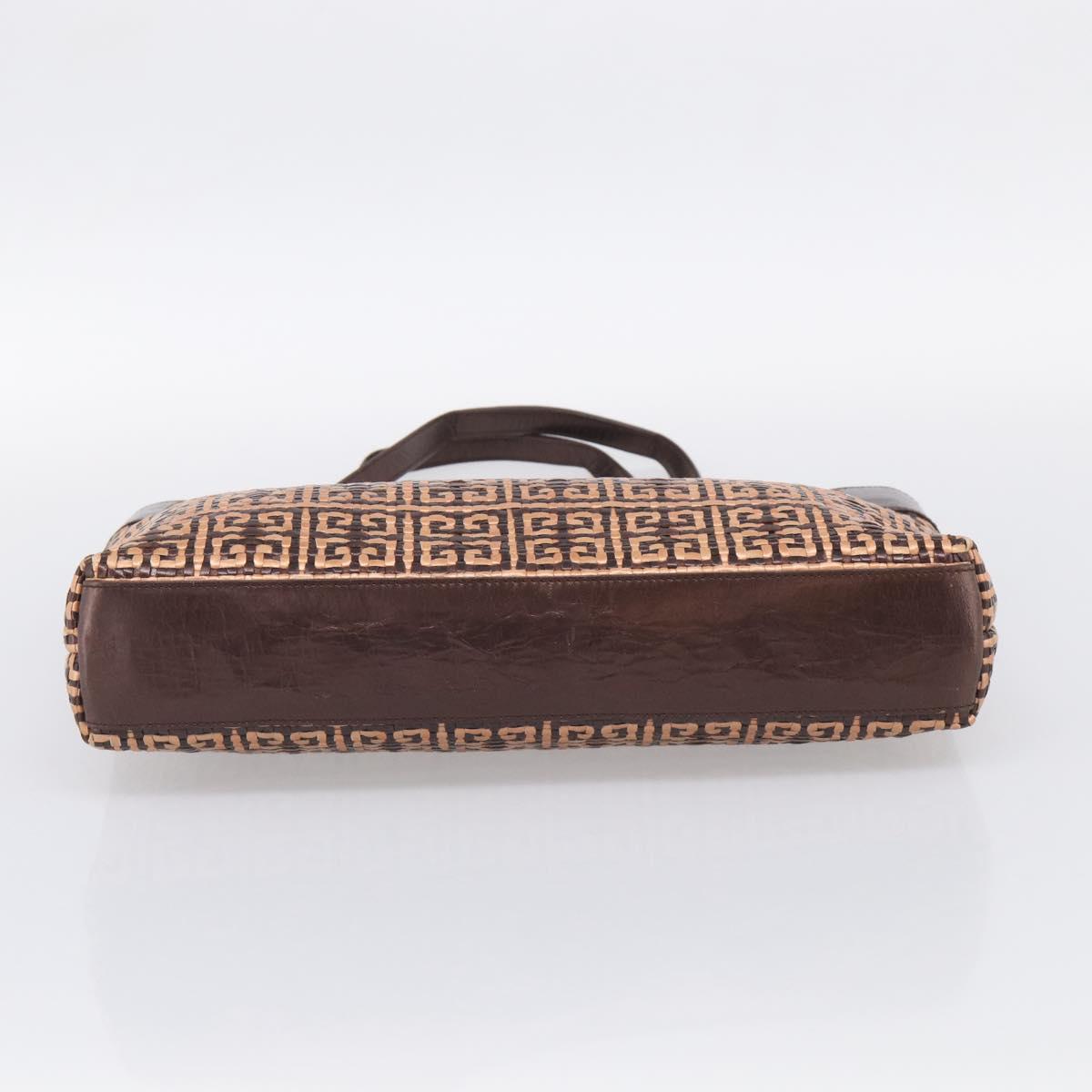 GIVENCHY Tote Bag Leather Brown Gold