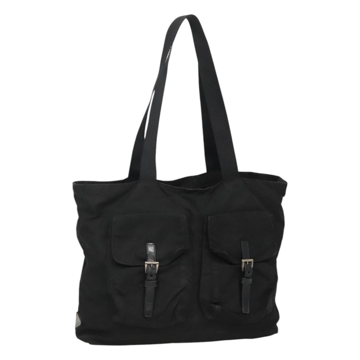 PRADA Tote Bag Nylon Black