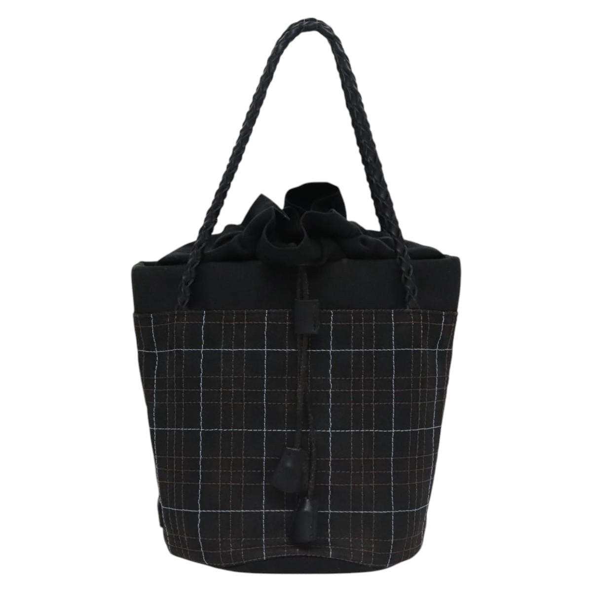 BURBERRY Nova Check Hand Bag Canvas Navy
