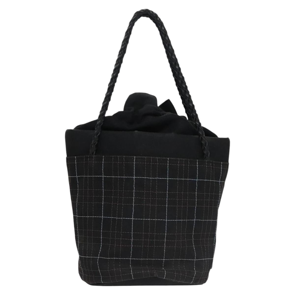 BURBERRY Nova Check Hand Bag Canvas Navy