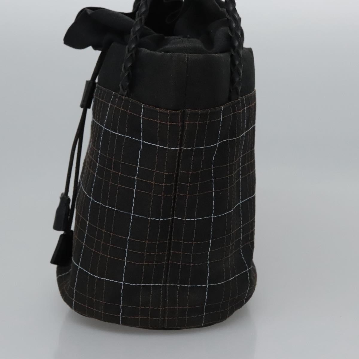 BURBERRY Nova Check Hand Bag Canvas Navy