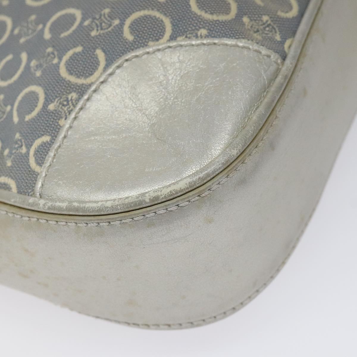 CELINE C Macadam Canvas Shoulder Bag Gray