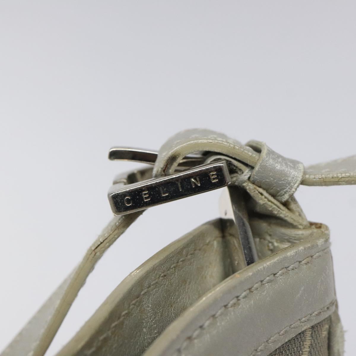 CELINE C Macadam Canvas Shoulder Bag Gray