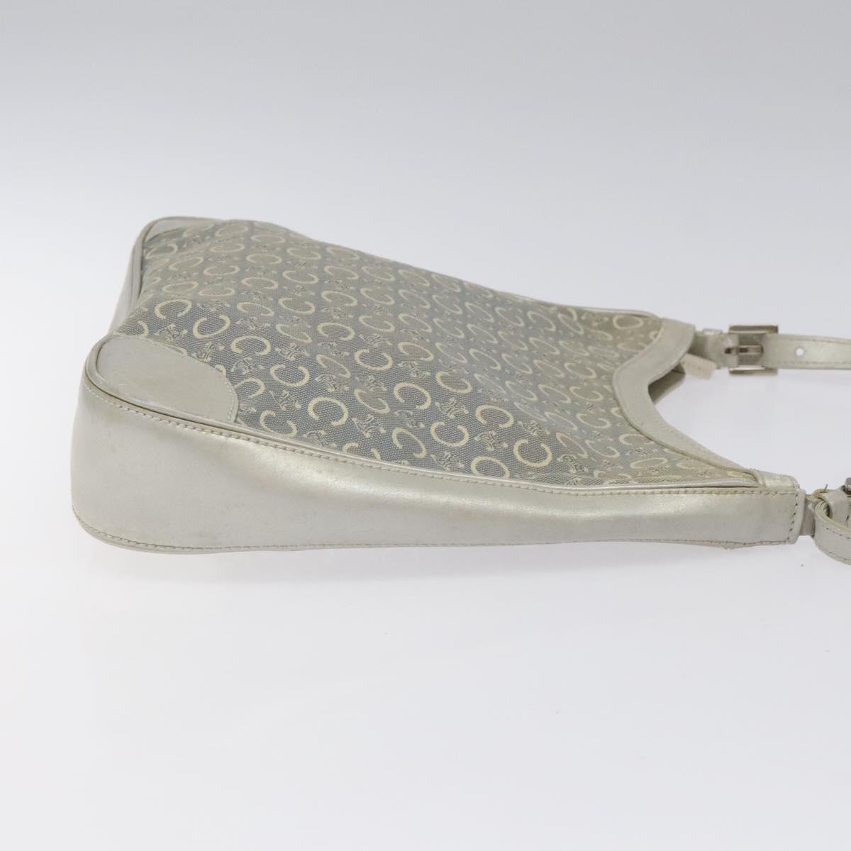 CELINE C Macadam Canvas Shoulder Bag Gray