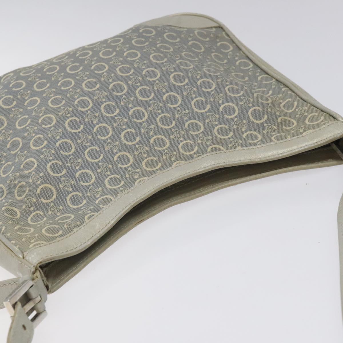 CELINE C Macadam Canvas Shoulder Bag Gray