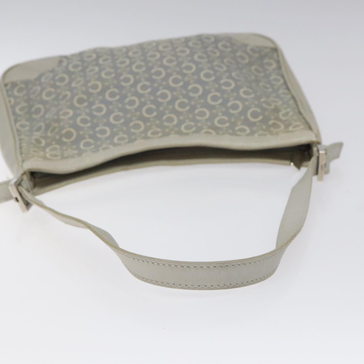 CELINE C Macadam Canvas Shoulder Bag Gray