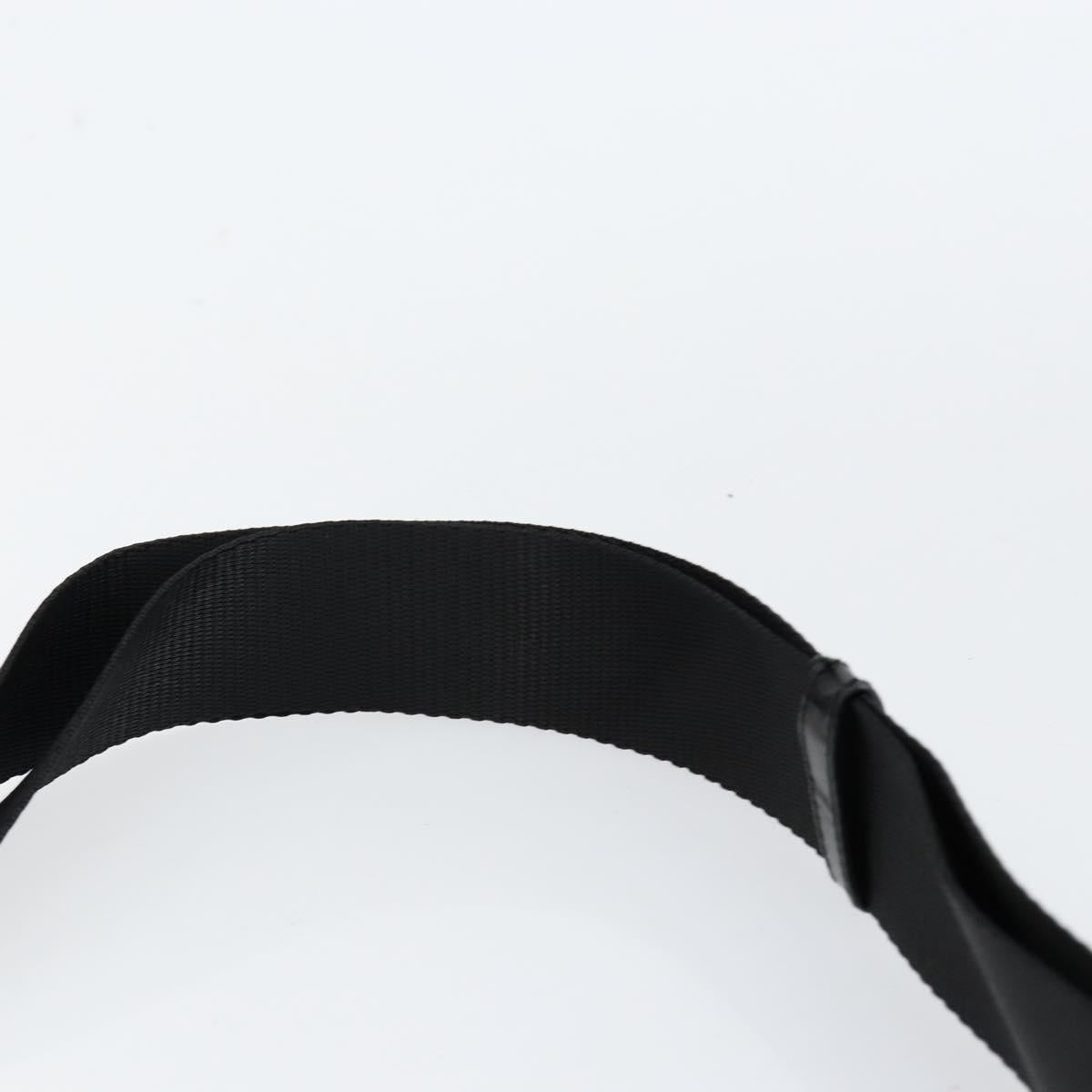 PRADA Shoulder Bag Nylon Black Silver