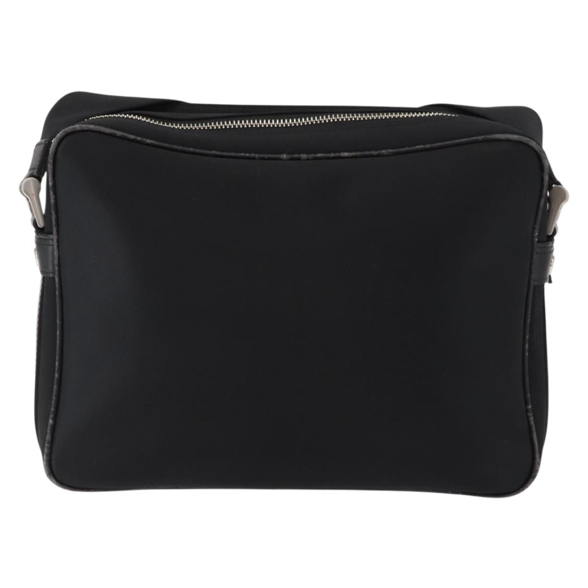 BURBERRY Shoulder Bag Nylon Black Silver