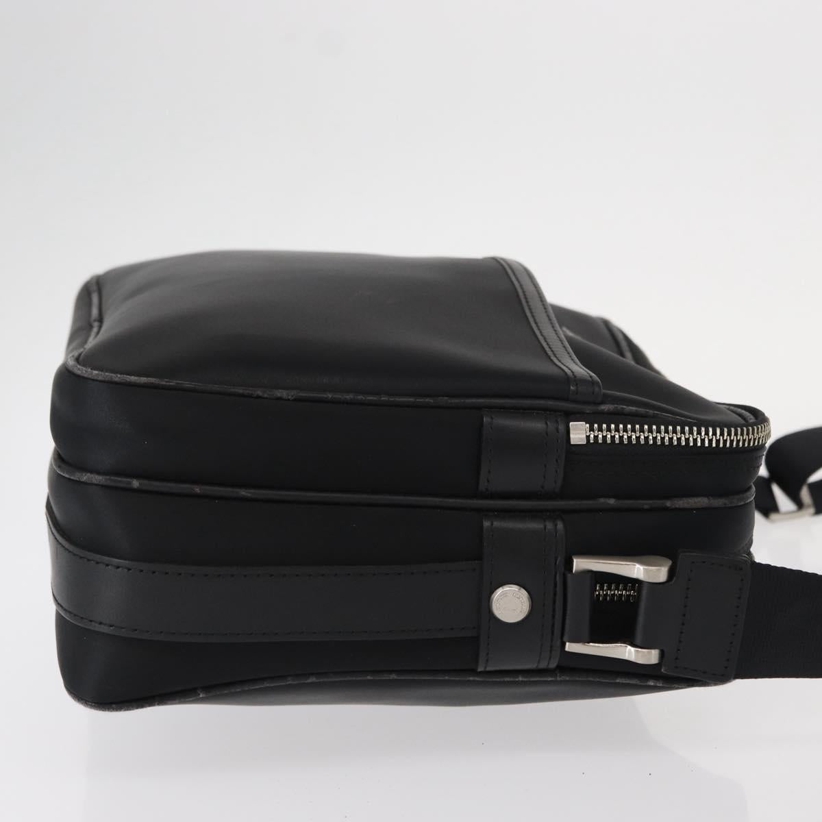BURBERRY Shoulder Bag Nylon Black Silver