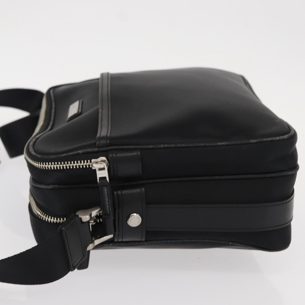 BURBERRY Shoulder Bag Nylon Black Silver