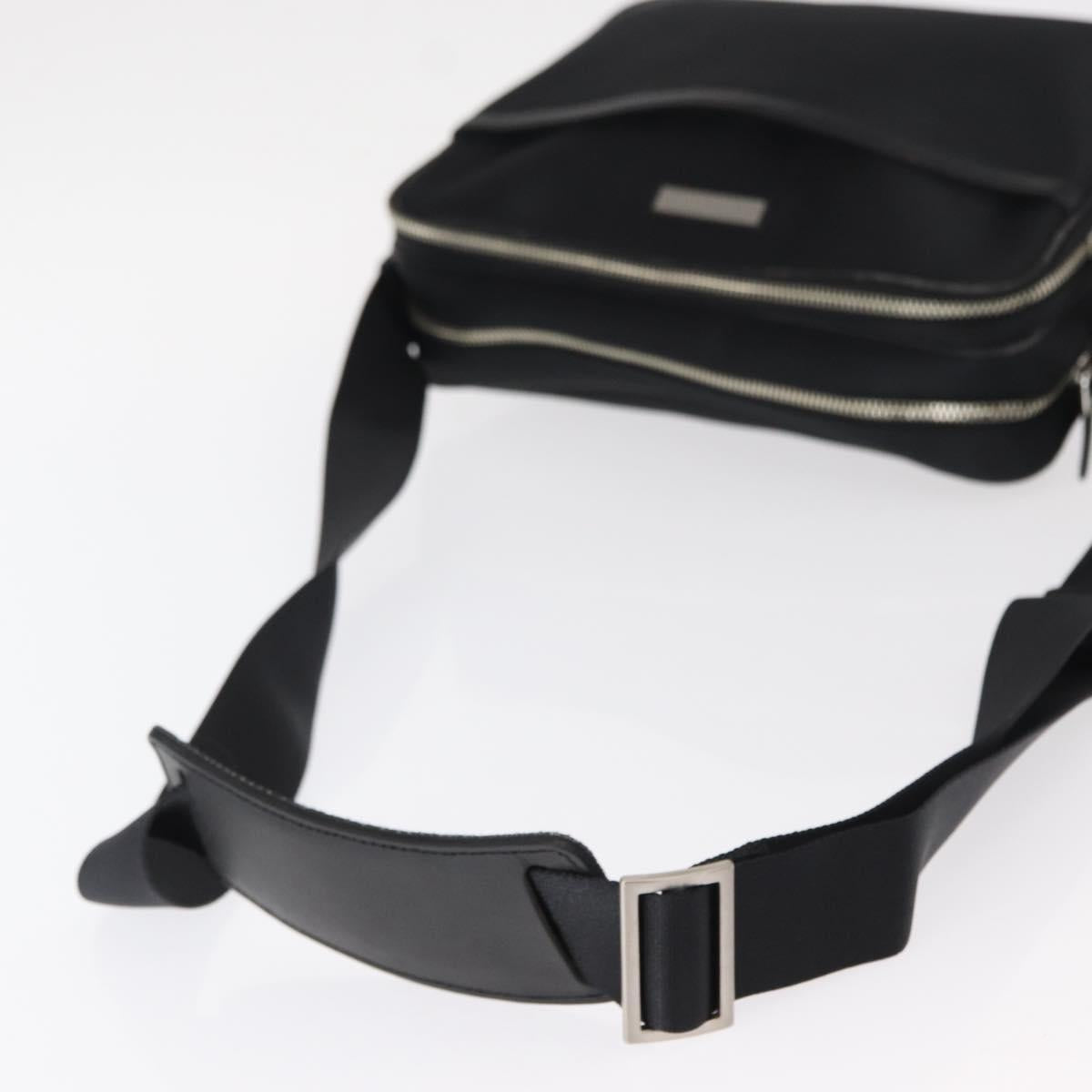 BURBERRY Shoulder Bag Nylon Black Silver