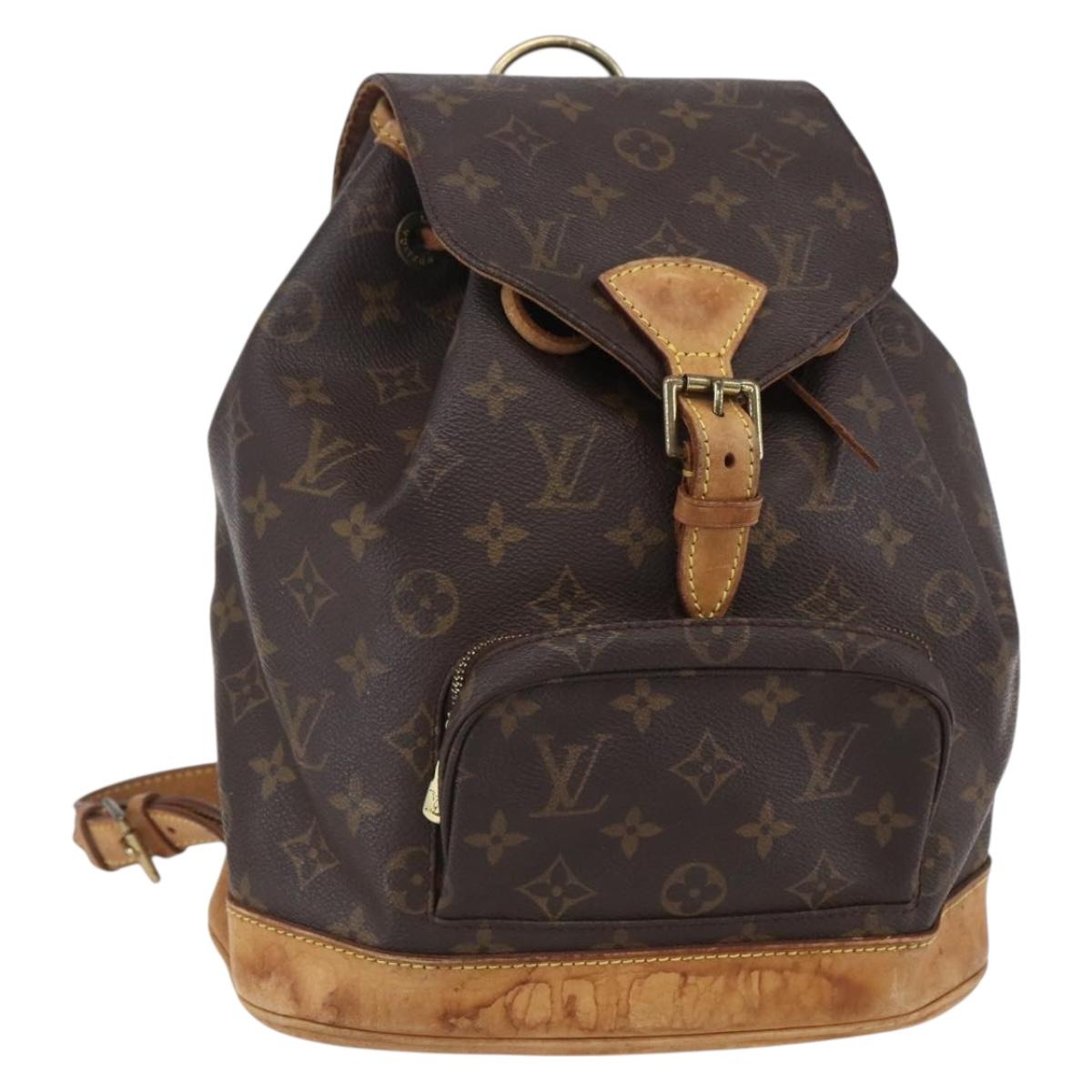 Louis Vuitton Monogram Montsouris MM Backpack M51136 LV