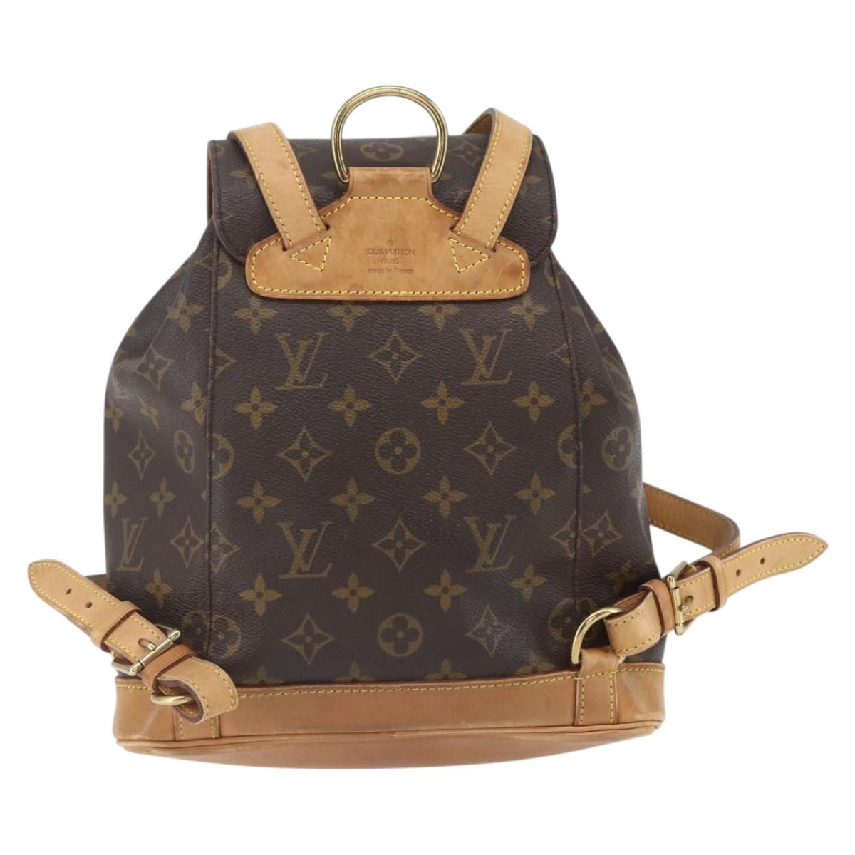 Louis Vuitton Monogram Montsouris MM Backpack M51136 LV