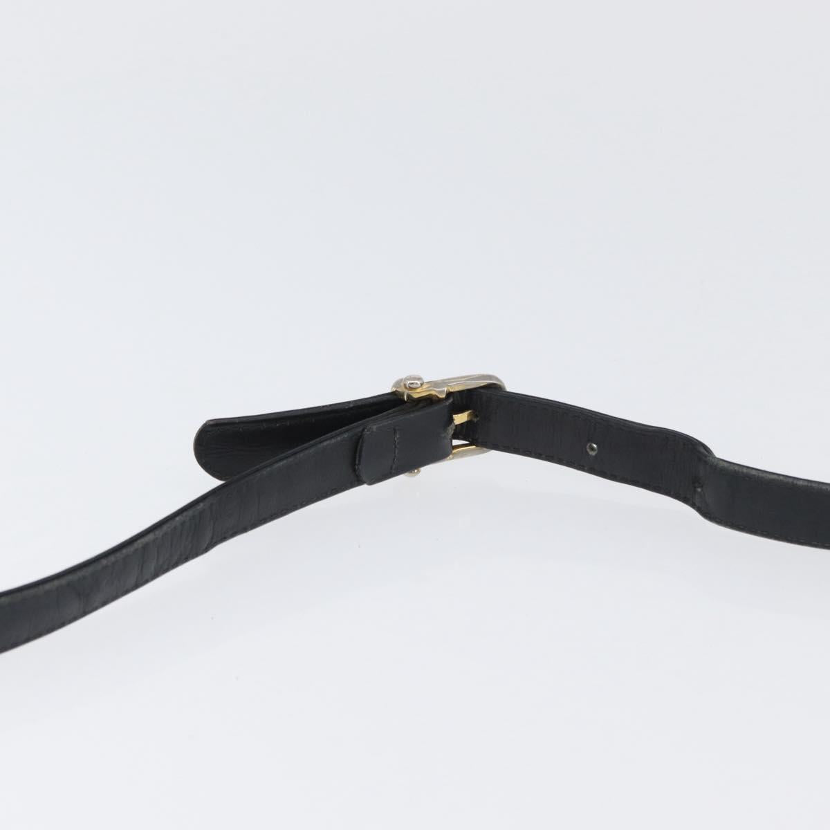 CELINE Shoulder Bag Leather Navy Gold