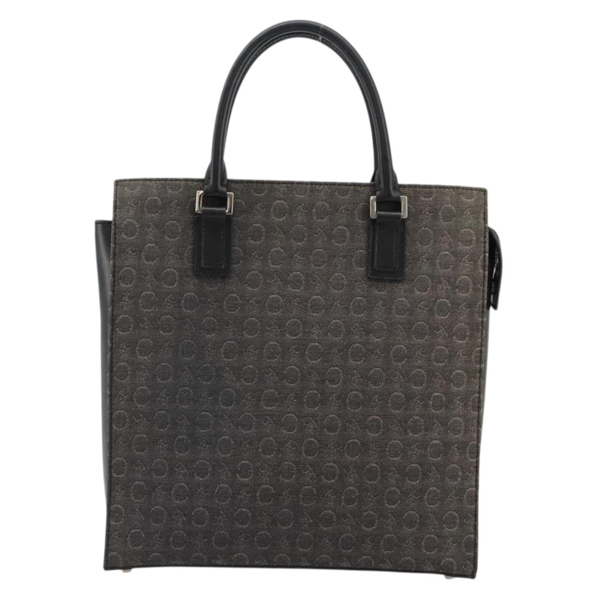 CELINE C Sulky Hand Bag Black Silver