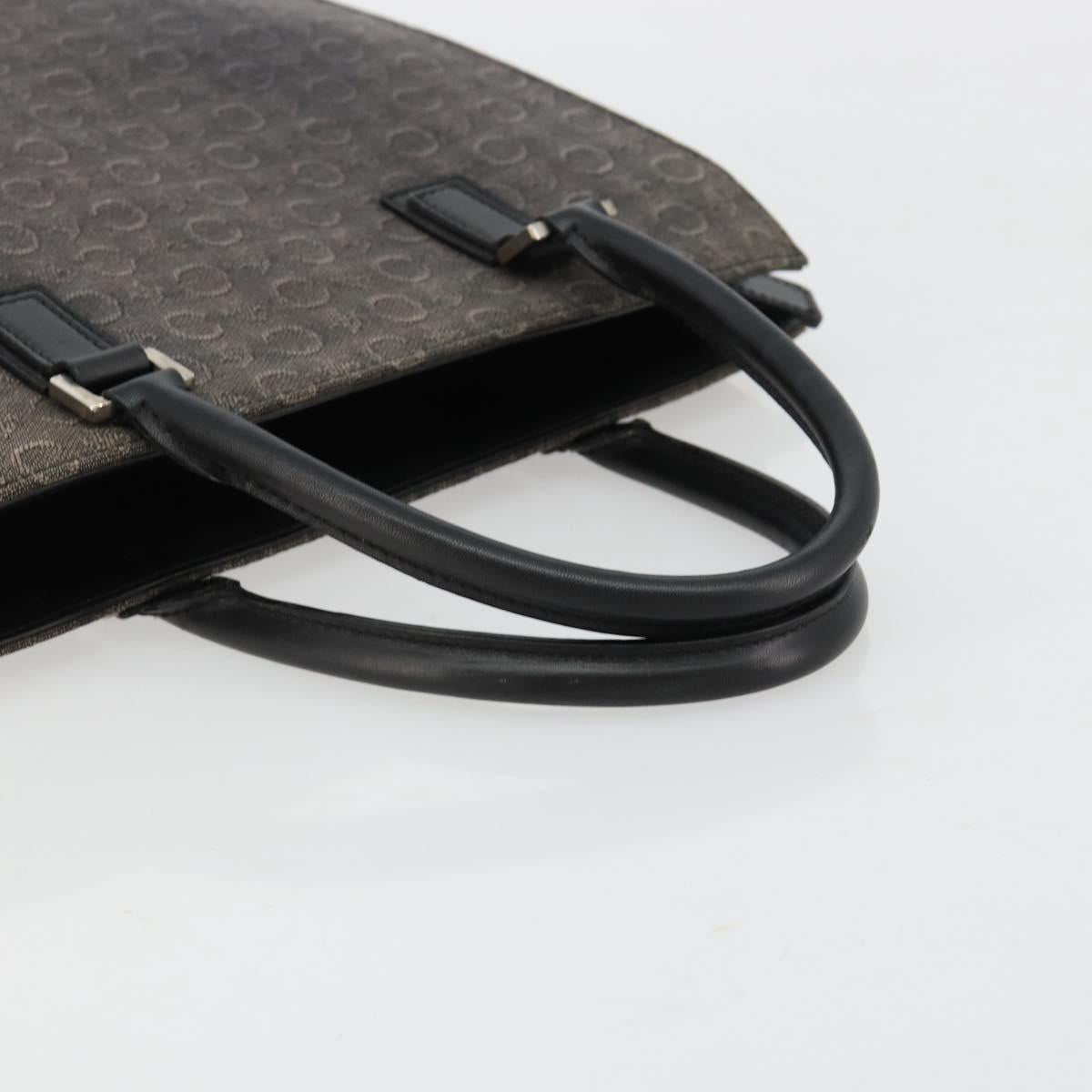 CELINE C Sulky Hand Bag Black Silver