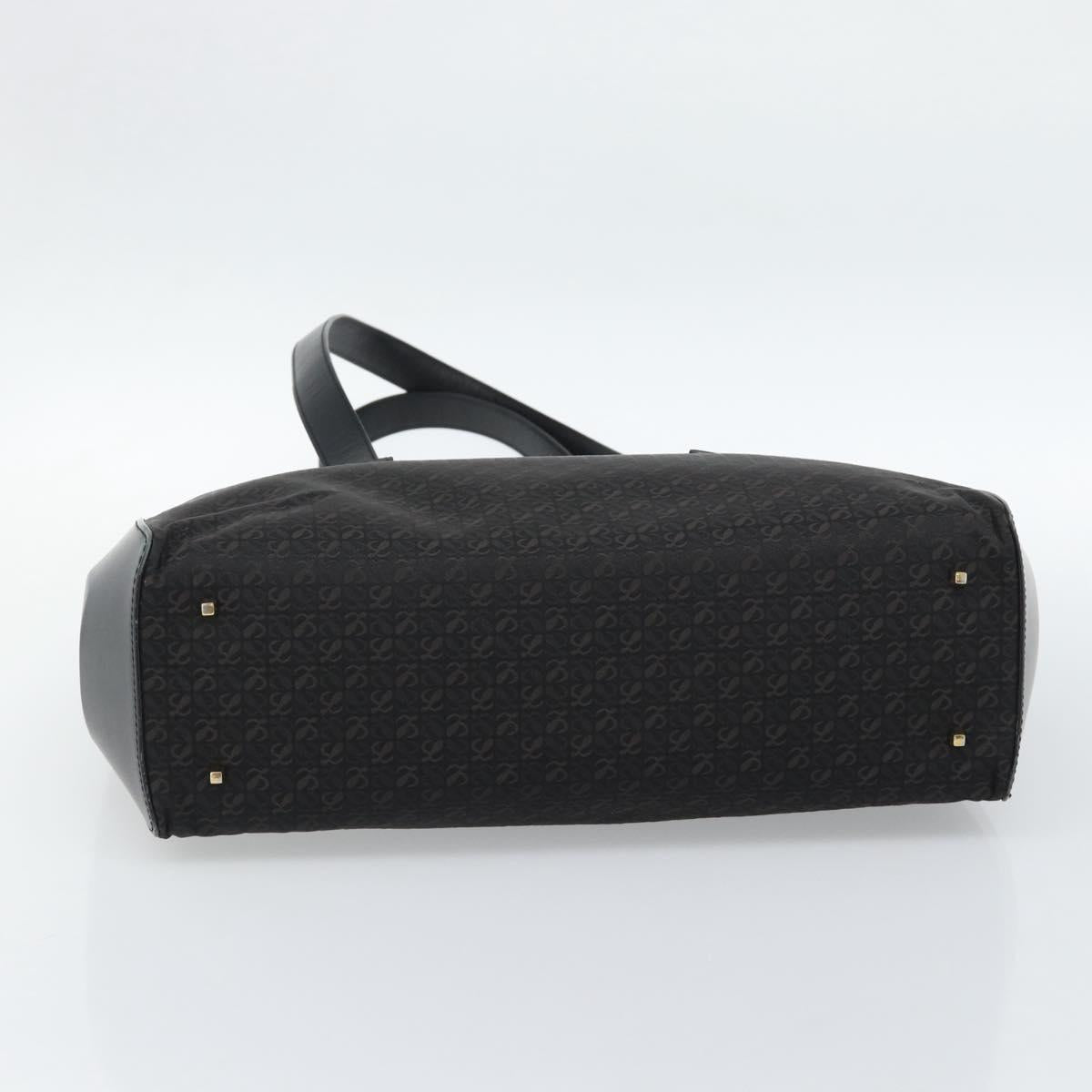 LOEWE Tote Bag Canvas Black Gold