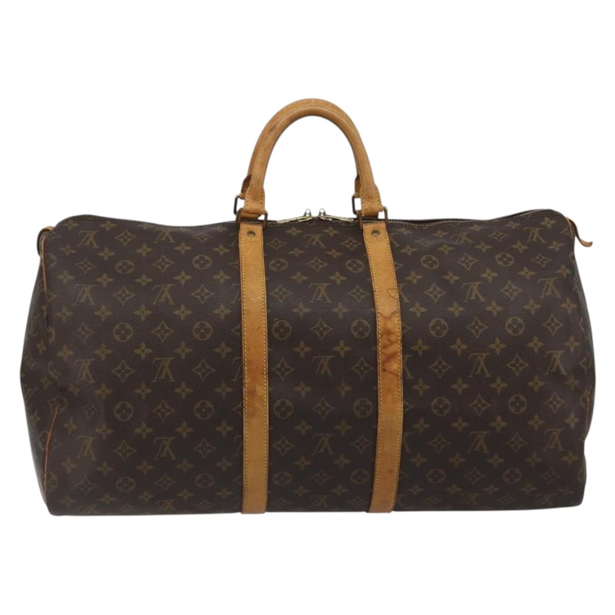 Louis Vuitton Monogram Keepall 55 Boston Bag M41424 LV