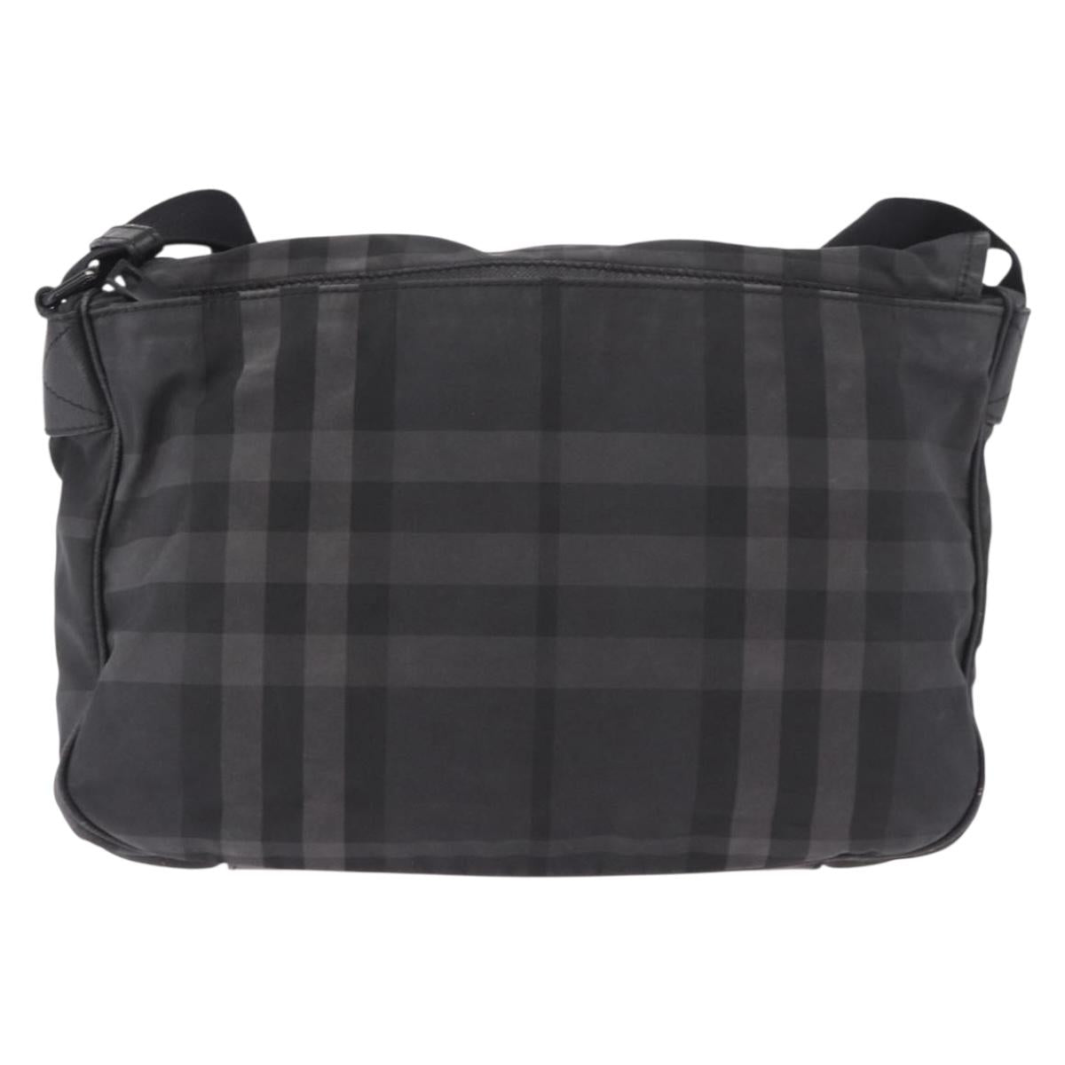 BURBERRY Nova Check Shoulder Bag Black