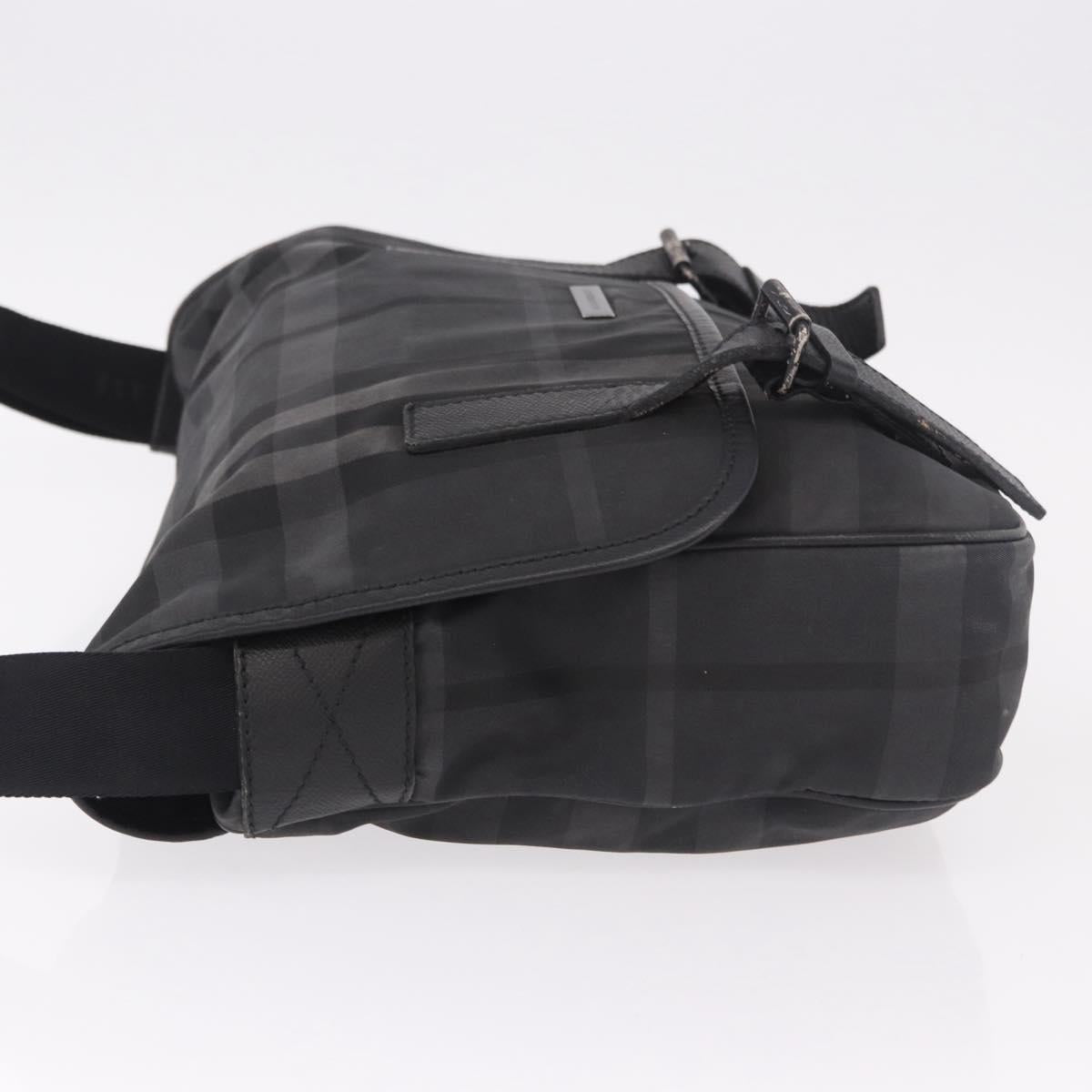 BURBERRY Nova Check Shoulder Bag Black