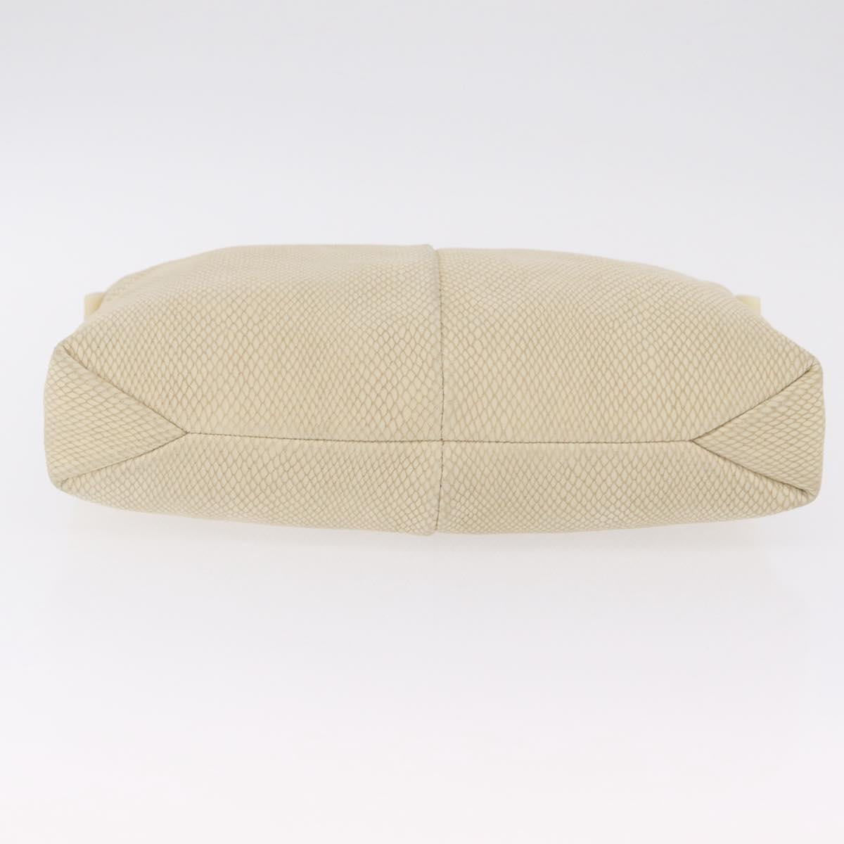 LOEWE Shoulder Bag Suede Ivory Gold