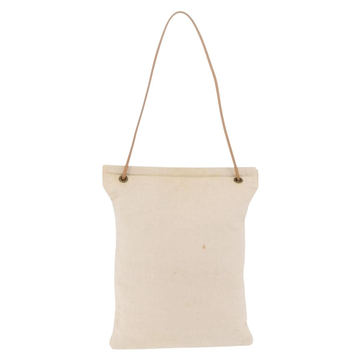 HERMES Aline Shoulder Bag Canvas Beige
