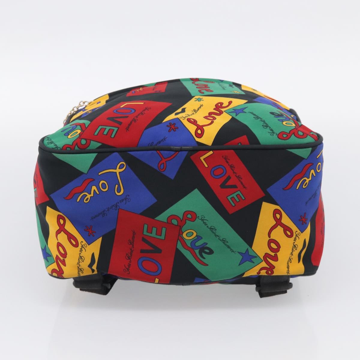 Saint Laurent Backpack Nylon Multicolor Gold