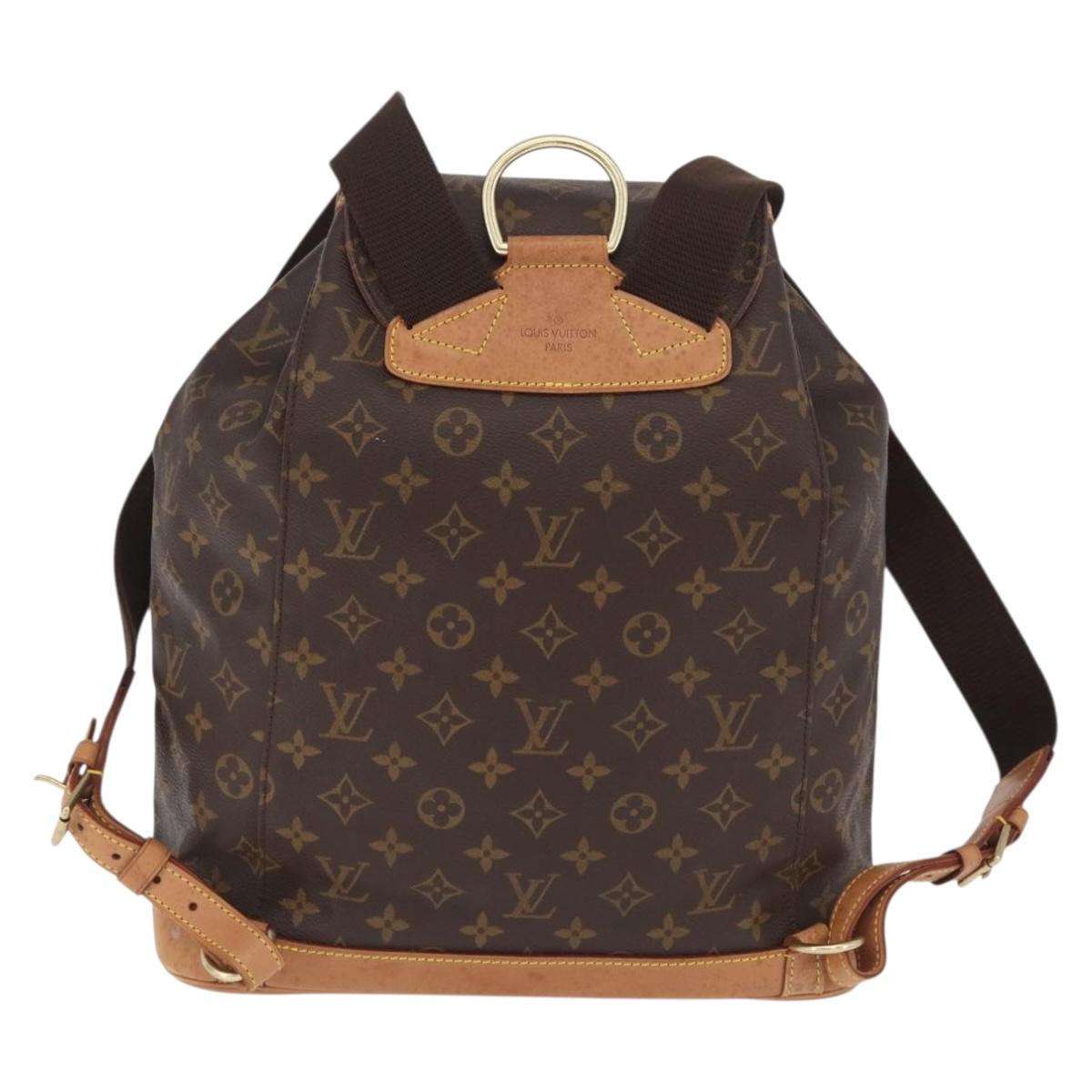 Louis Vuitton Monogram Montsouris GM Backpack M51135 LV