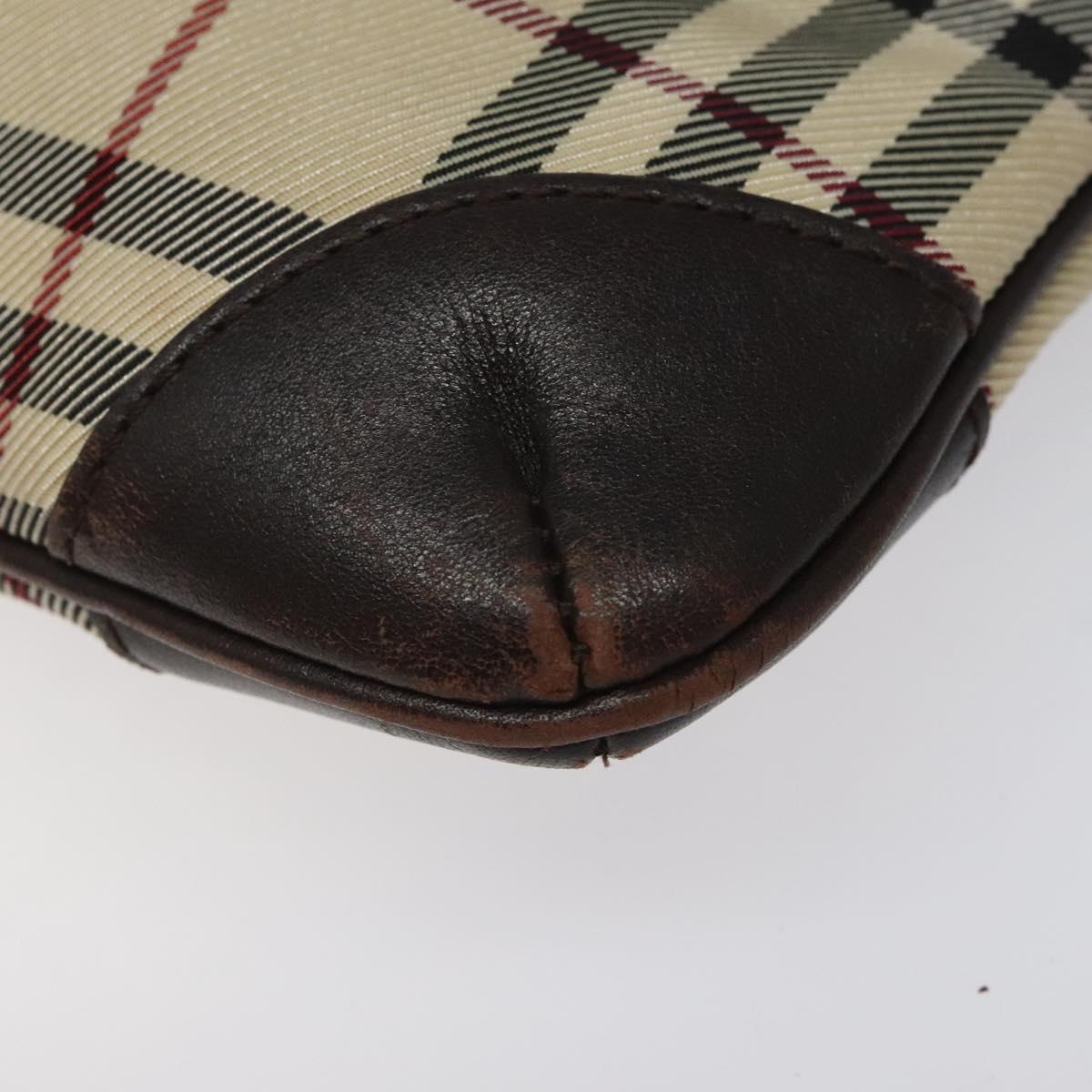 BURBERRY Nova Check Shoulder Bag Canvas Beige