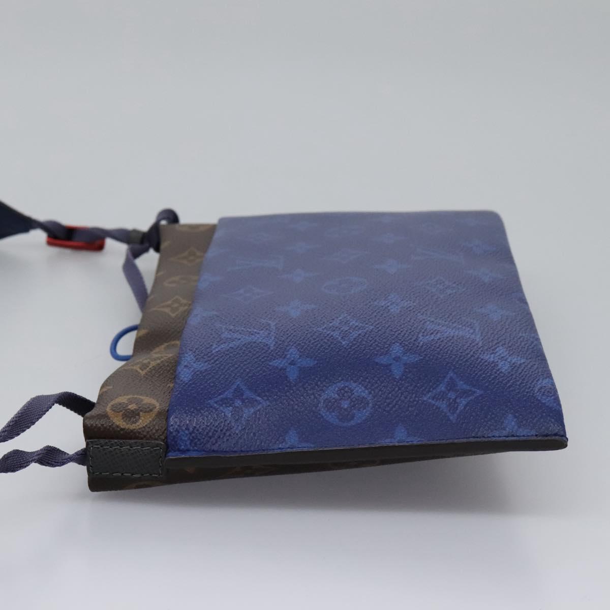 Louis Vuitton Monogram Pacific Split Sacoche Shoulder Bag Blue M43854