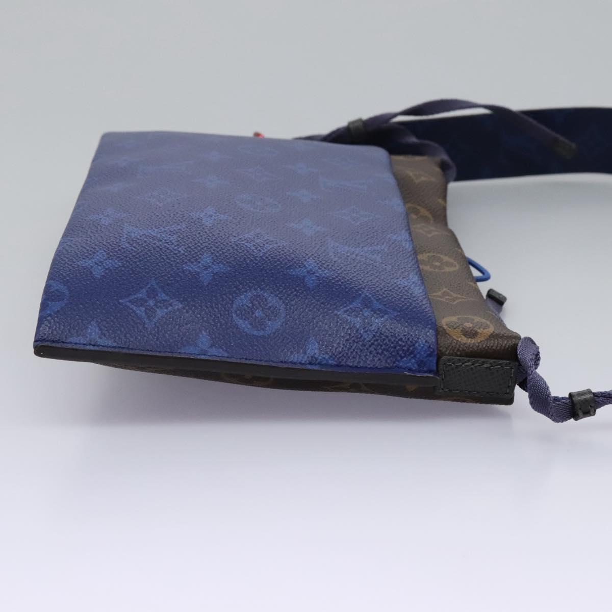 Louis Vuitton Monogram Pacific Split Sacoche Shoulder Bag Blue M43854