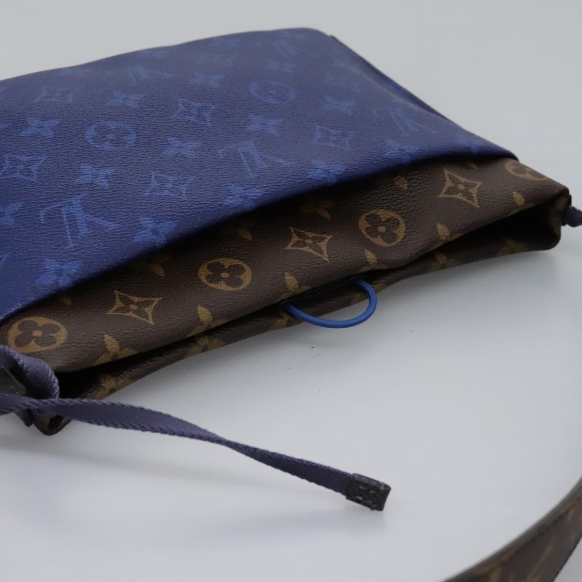 Louis Vuitton Monogram Pacific Split Sacoche Shoulder Bag Blue M43854