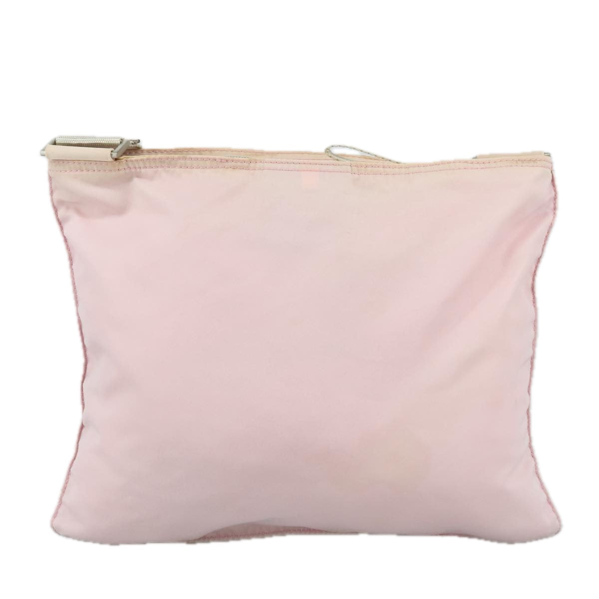 PRADA Shoulder Bag Nylon Pink Silver