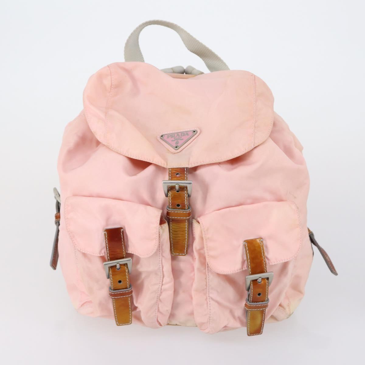 PRADA Shoulder Bag Nylon 3 Set Navy Pink gray
