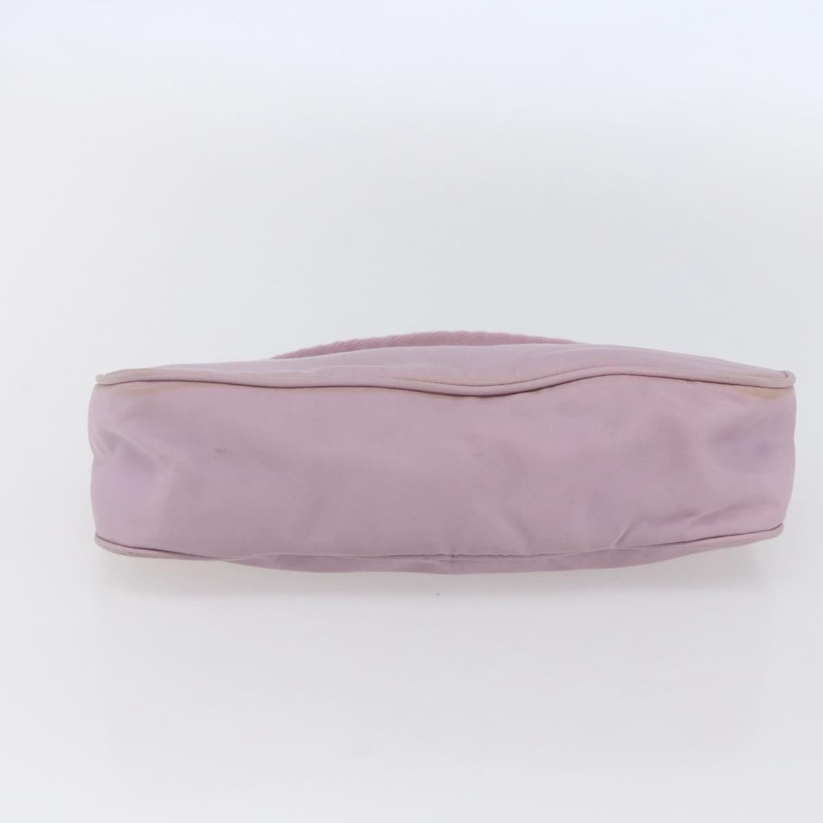 PRADA Accessory Pouch Nylon Pink Silver