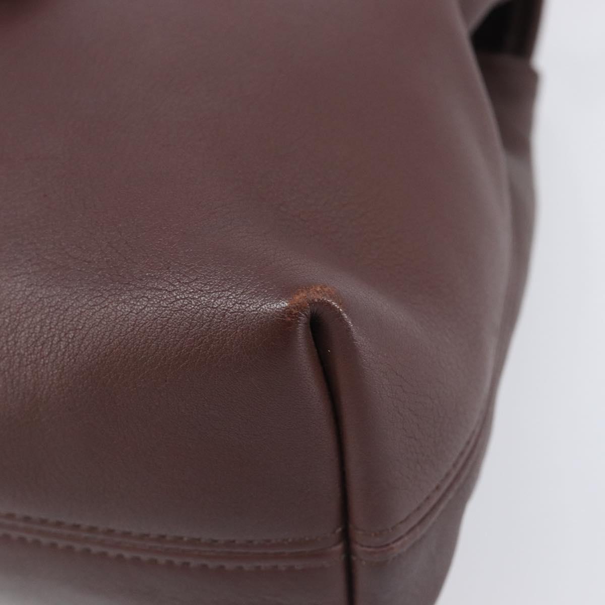 Coach Backpack Leather Brown Gold Tone