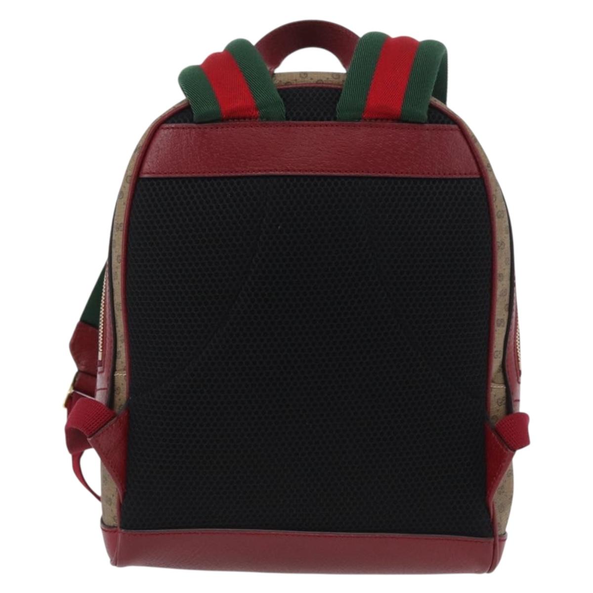 GUCCI Micro GG Supreme Doraemon Backpack PVC Beige Gold 647816