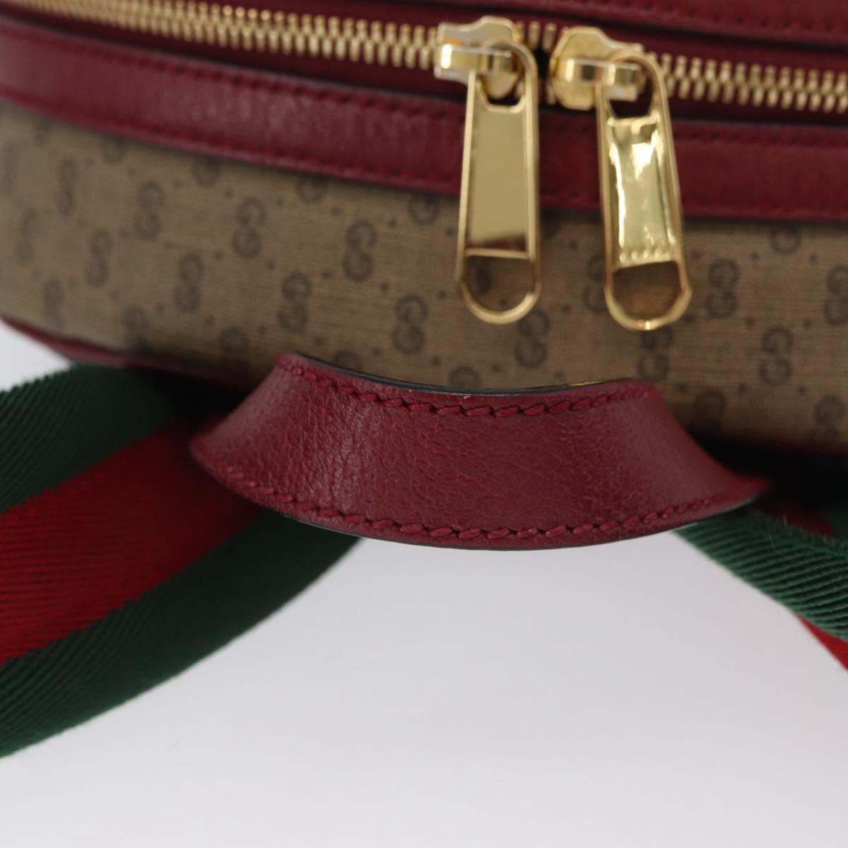 GUCCI Micro GG Supreme Doraemon Backpack PVC Beige Gold 647816