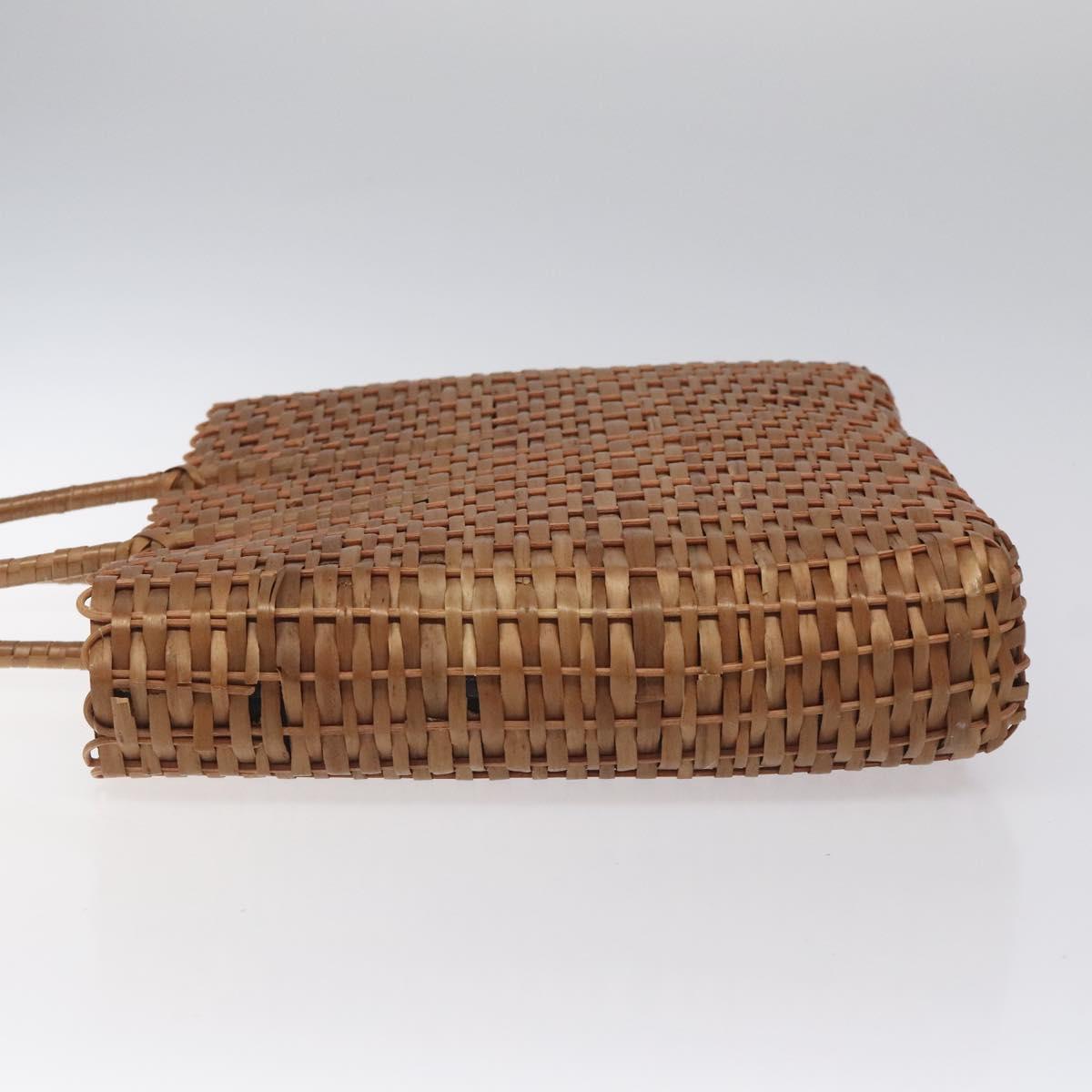 FENDI Straw Hand Bag Raffia Brown