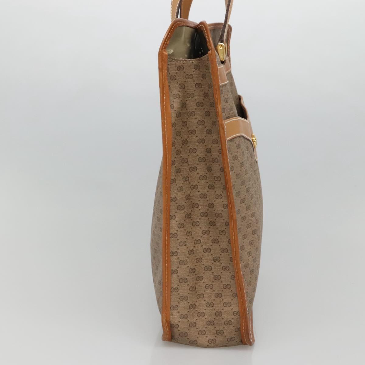 GUCCI Micro GG Supreme Tote Bag PVC Beige