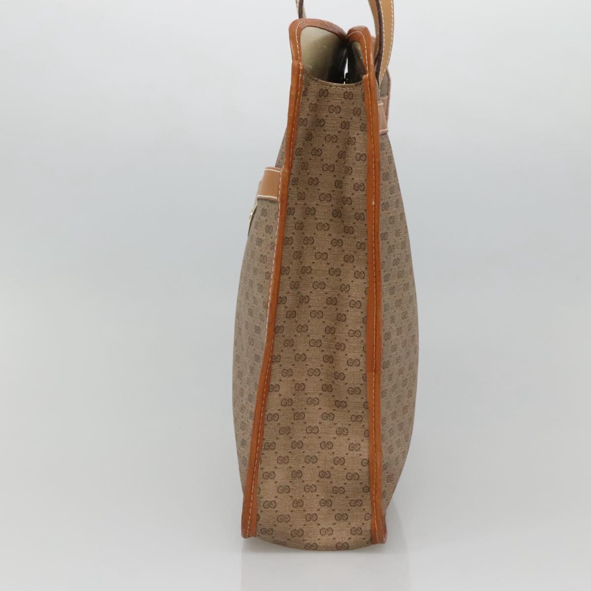 GUCCI Micro GG Supreme Tote Bag PVC Beige