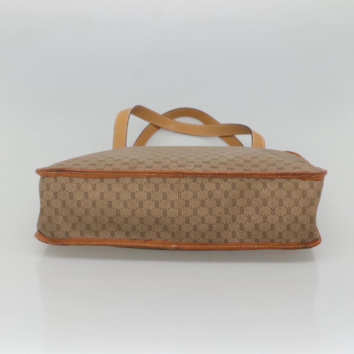 GUCCI Micro GG Supreme Tote Bag PVC Beige