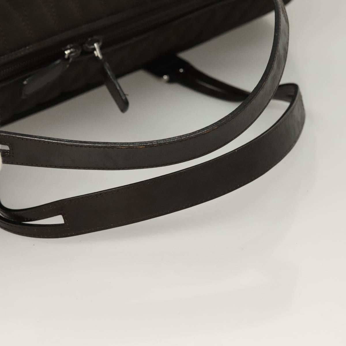 BALLY Quilted Boston Bag Nylon Black Silver