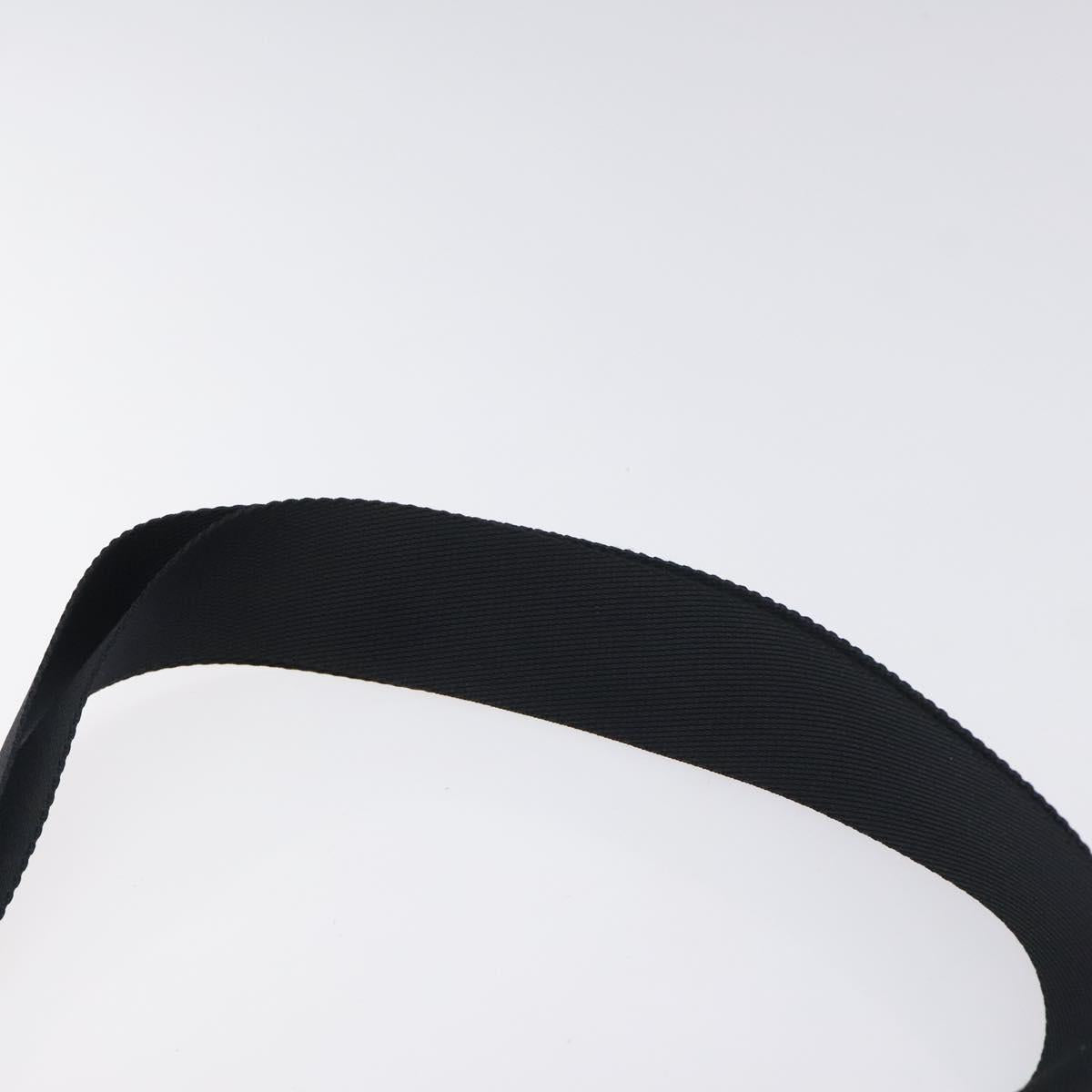 PRADA Shoulder Bag Nylon Black Silver