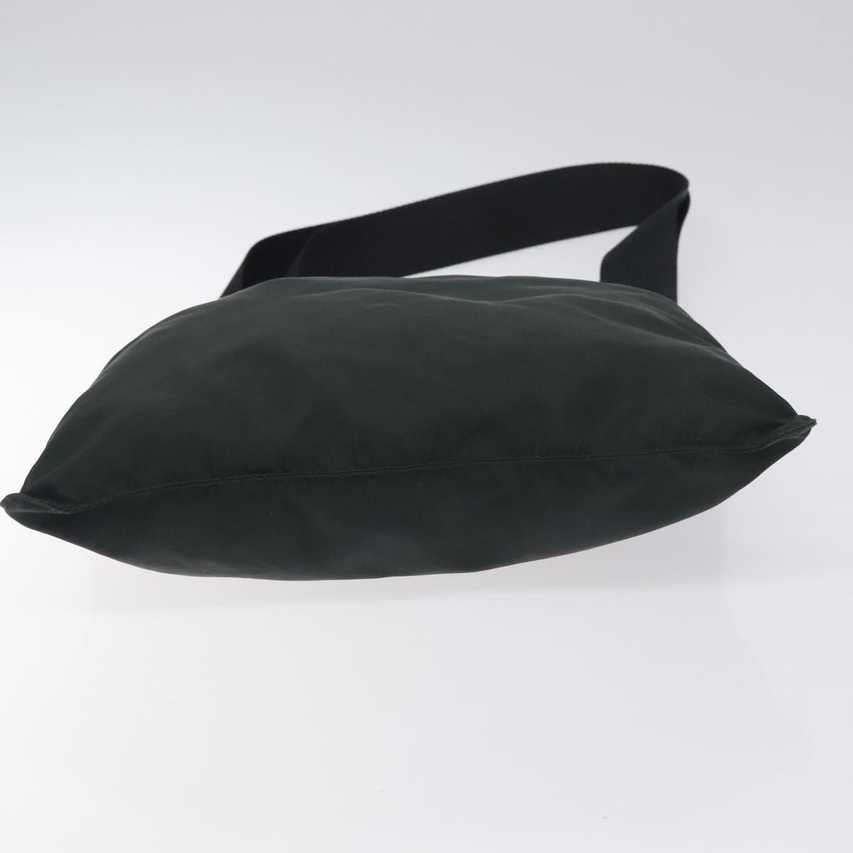 PRADA Shoulder Bag Nylon Black Silver