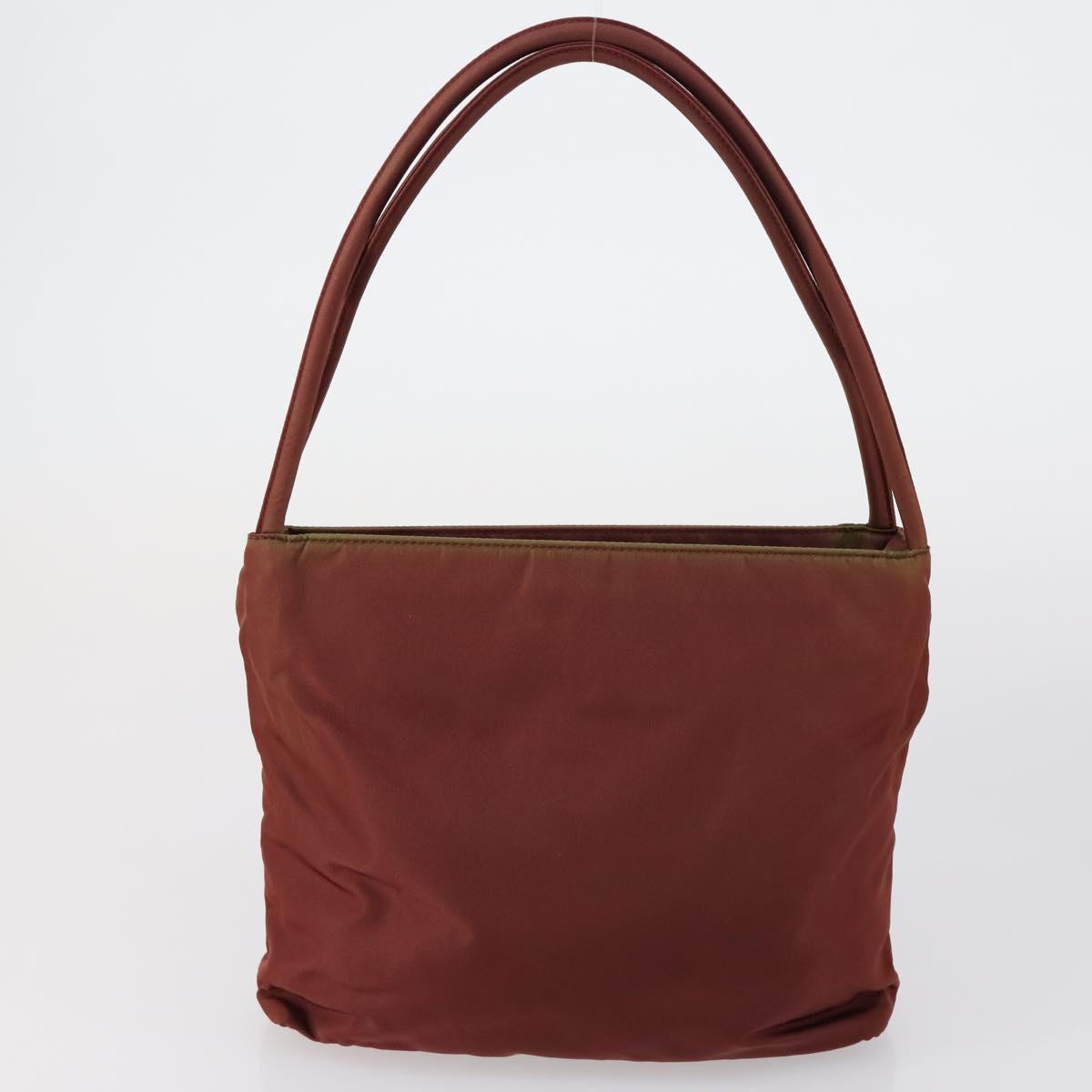 PRADA Hand Bag Nylon 2 Set Red Khaki