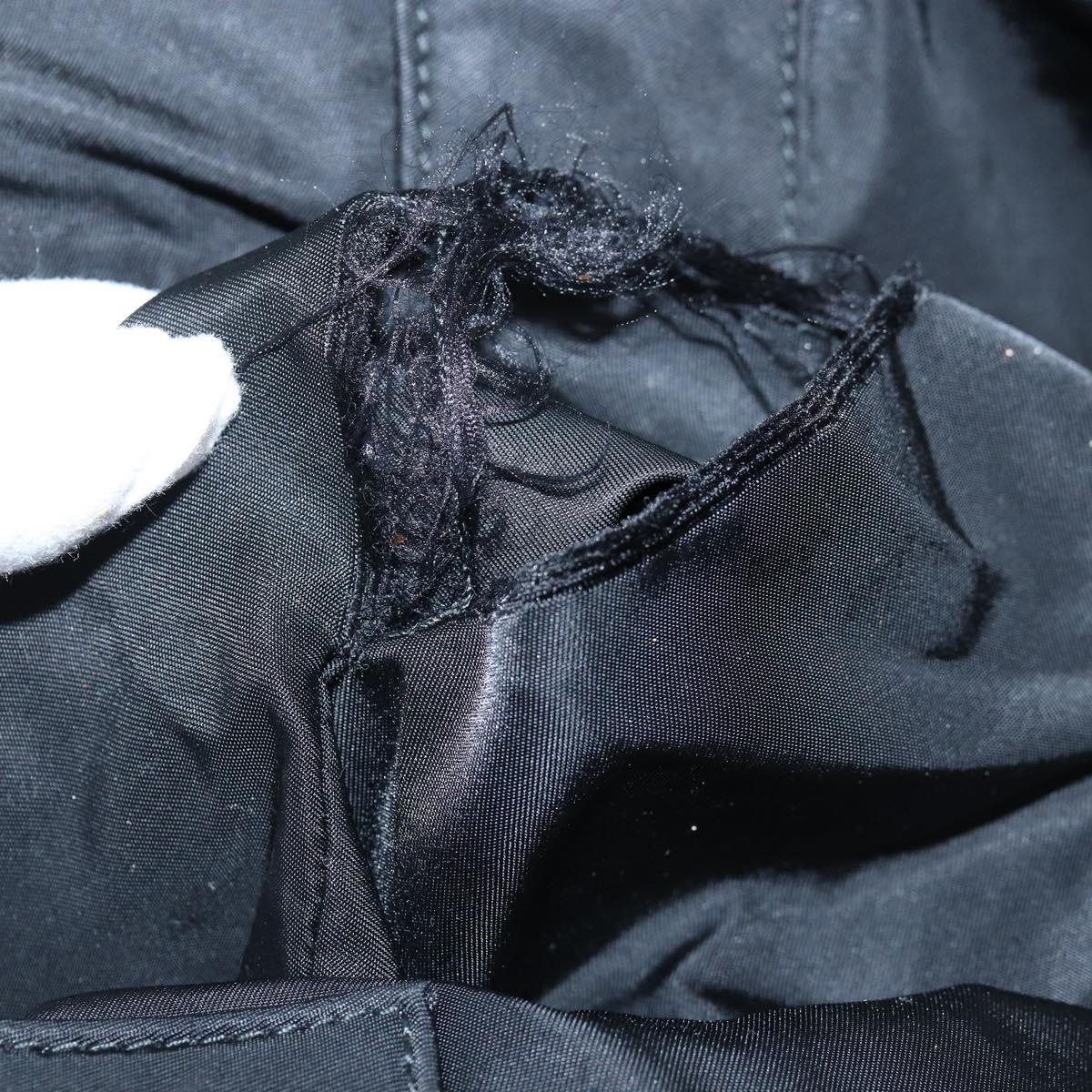 PRADA Hand Bag Nylon 2way Black
