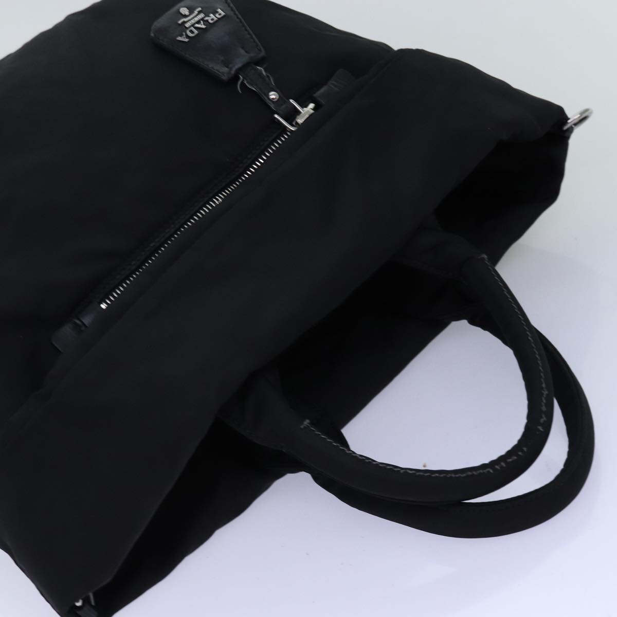 PRADA Hand Bag Nylon 2way Black